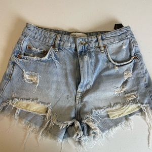 Zara The High Waist Short US SIZE 4 Jean shorts Euro 36 SKU 64